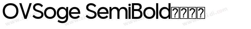OVSoge SemiBold字体转换